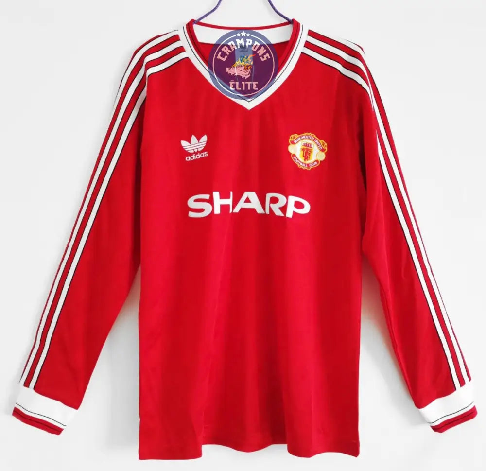 Manchester United 1986/87 Domicile à manches longues