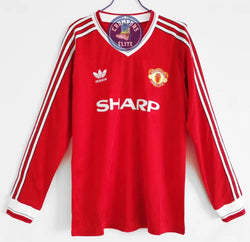 Image of Manchester United 1986/87 Domicile à manches longues