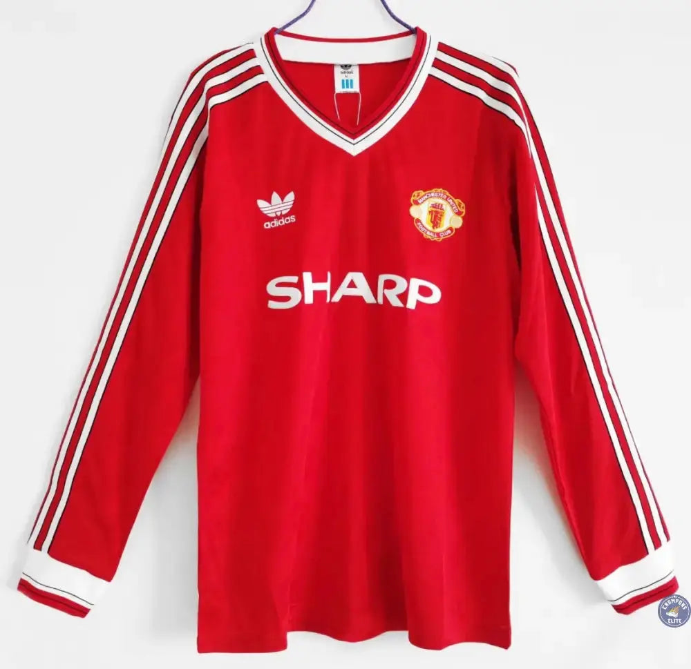 Manchester United 1986/87 Domicile à manches longues