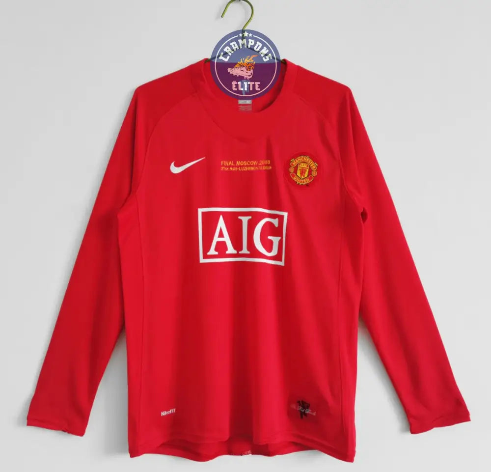 Image of Manchester United 2007/08 Domicile à manches longues