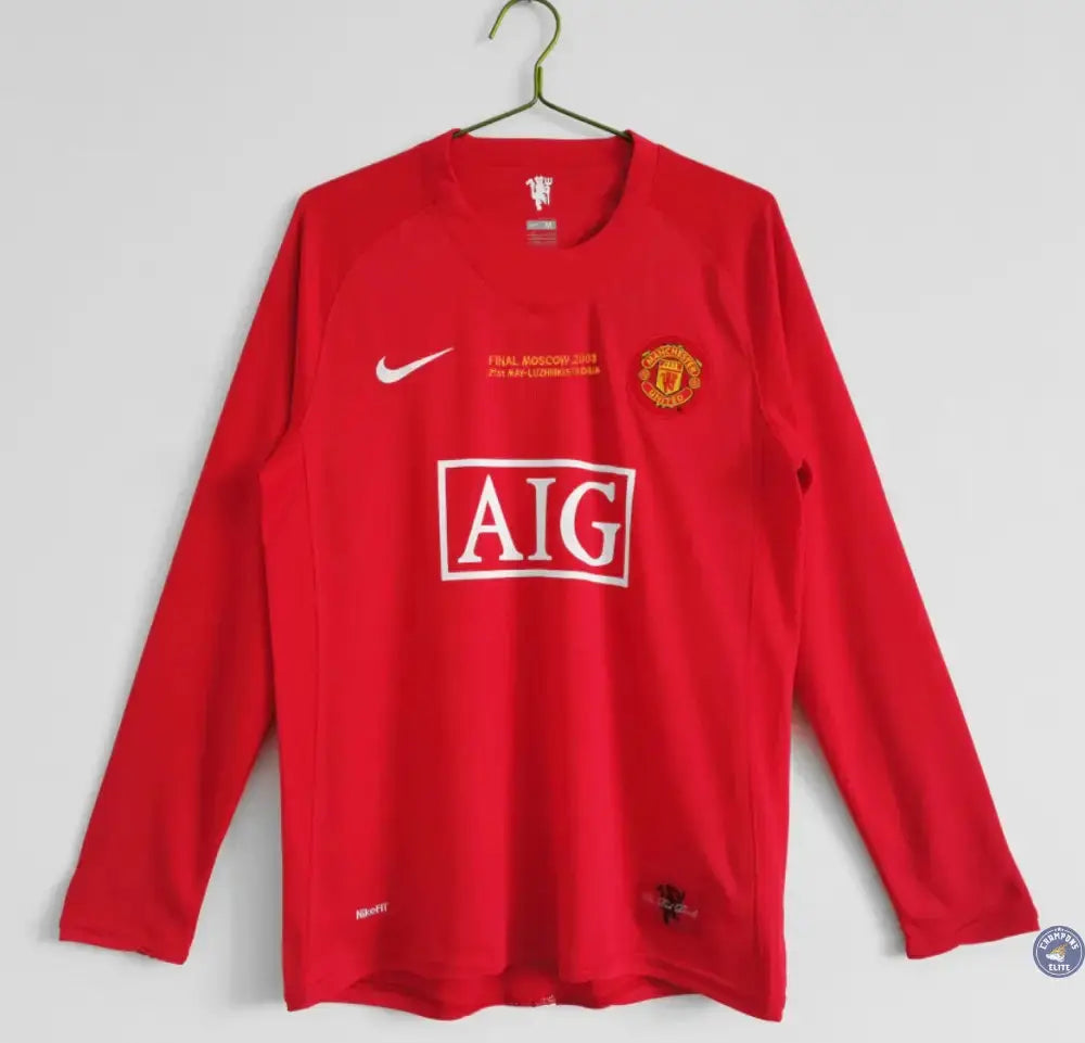 Image of Manchester United 2007/08 Domicile à manches longues