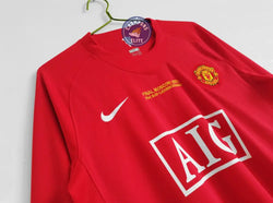 Image of Manchester United 2007/08 Domicile à manches longues