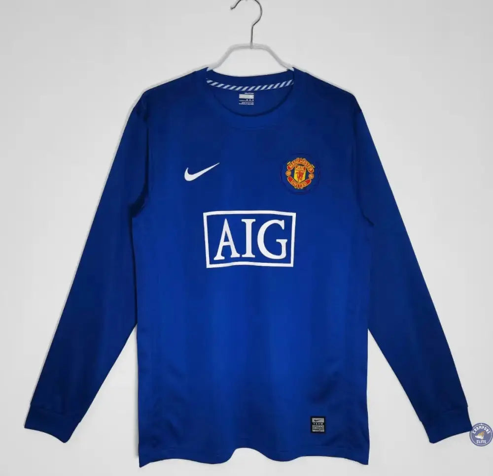 Image of Manchester United 2007/08 Third à manches longues
