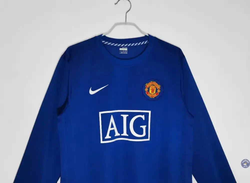Image of Manchester United 2007/08 Third à manches longues