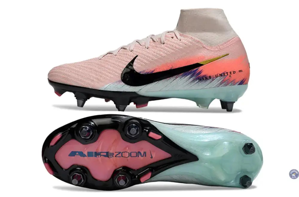 Image of MERCURIAL SUPERFLY 10 ELITE SG UNITED - SILT RED/BLEU