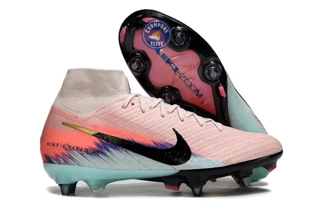 Image of MERCURIAL SUPERFLY 10 ELITE SG UNITED - SILT RED/BLEU