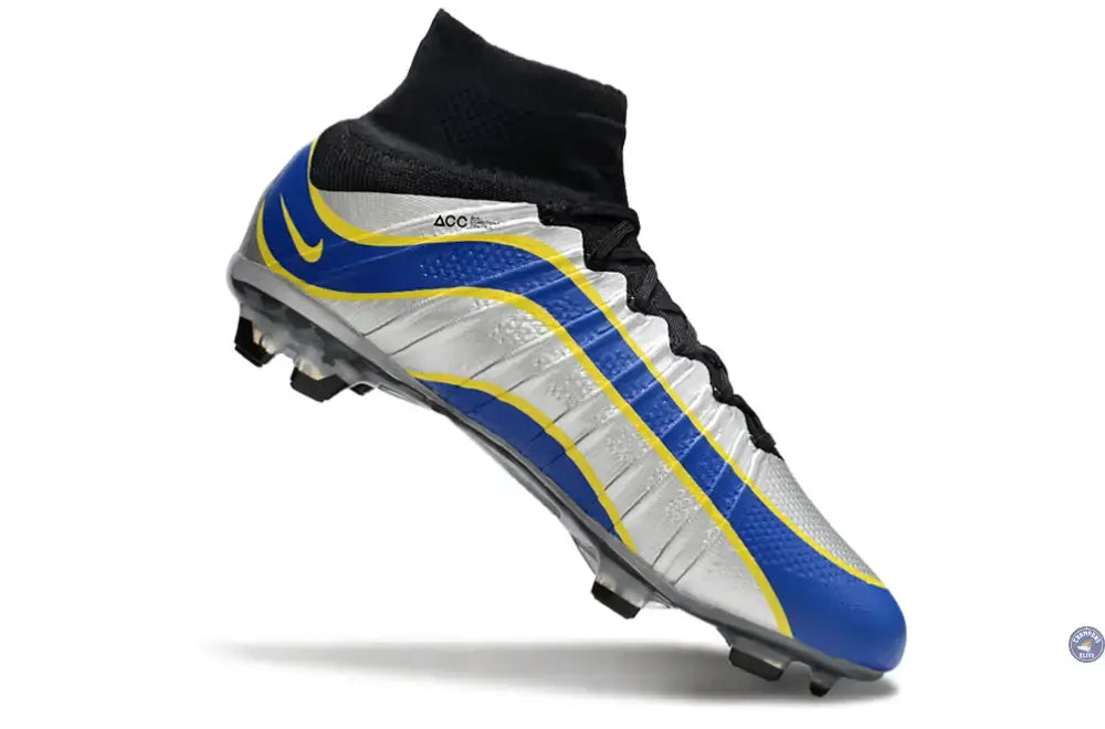 Mercurial Superfly 4 R9 FG - Argenté/Bleu/Jaune/Noir