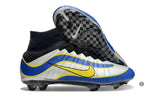 Mercurial Superfly 4 R9 FG - Argenté/Bleu/Jaune/Noir