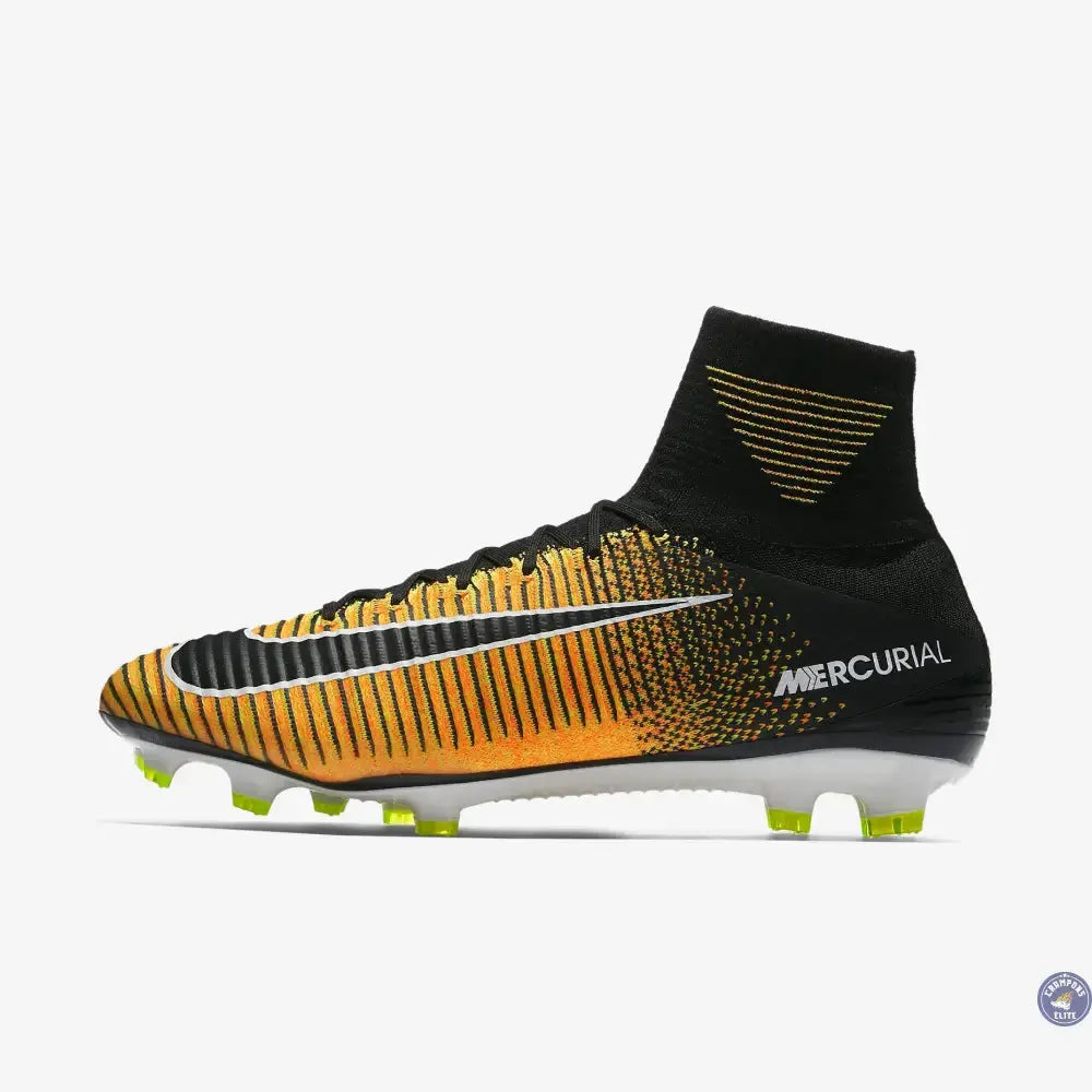 Image of Mercurial Superfly 5 FG Lock in. Let loose. - Orange/Noir/Blanc