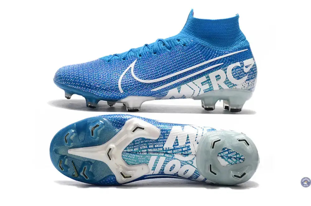 Image of Mercurial Superfly 7 Elite FG New Lights - Bleu/Blanc