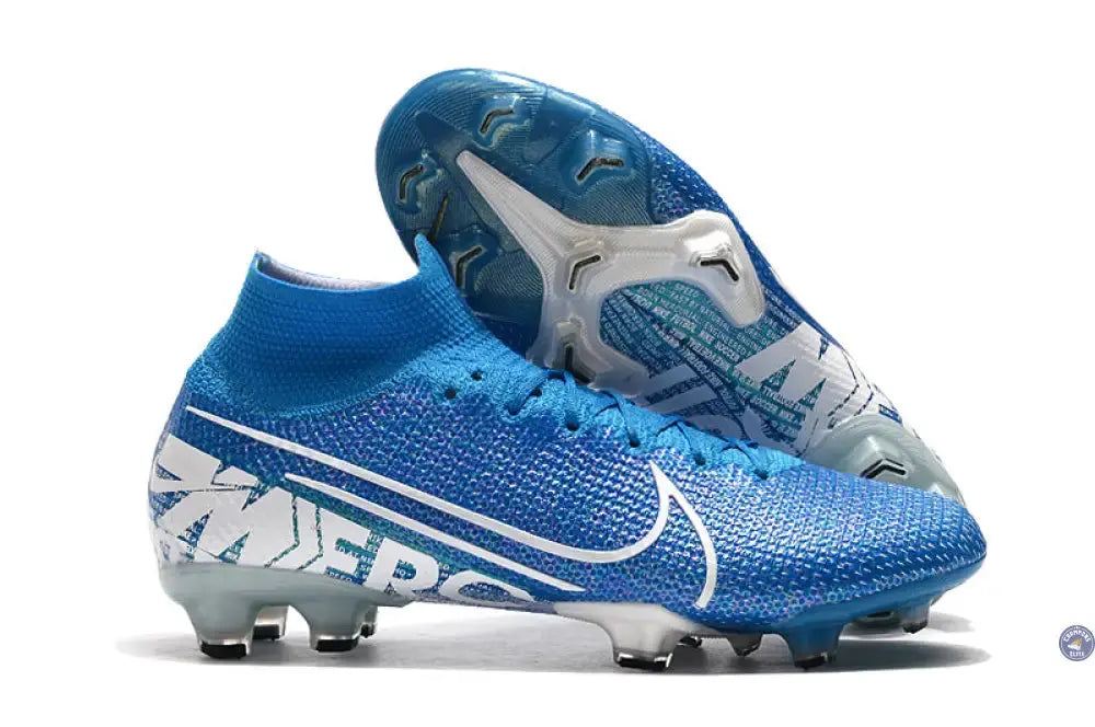 Image of Mercurial Superfly 7 Elite FG New Lights - Bleu/Blanc