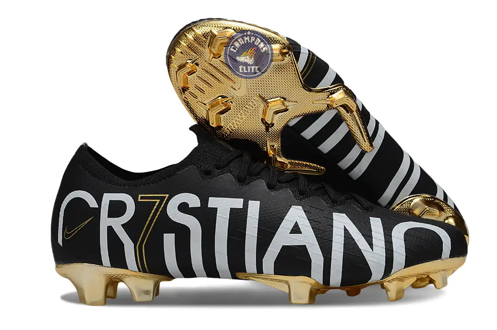 Image of Mercurial Vapor 12 CR7 FG - Noir/Jaune vif ÉDITION LIMITÉE