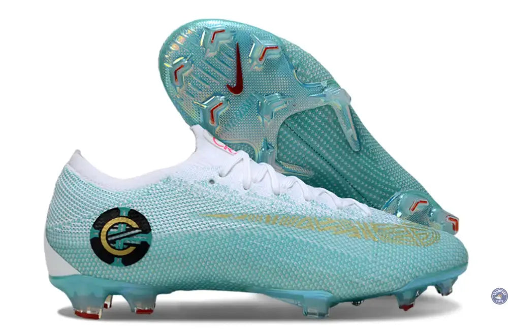 Image of Mercurial Vapor 12 FG Chapter 6 Edição Especial - Vert Turquoise/Blanc/Doré ÉDITION LIMITÉE