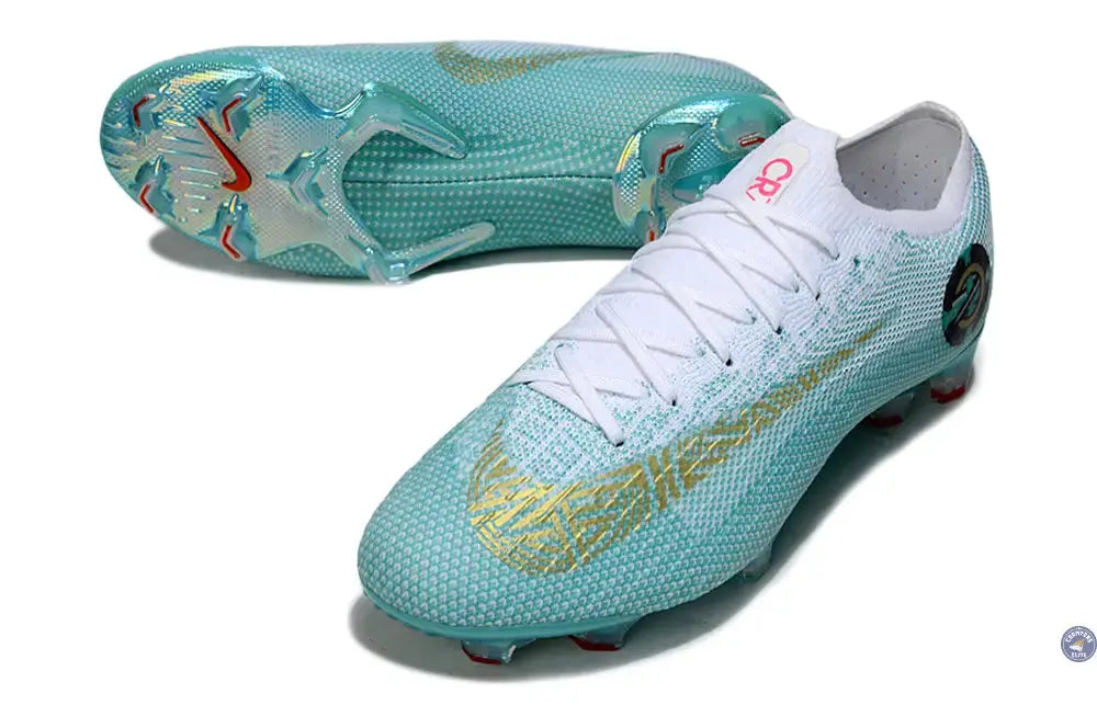 Image of Mercurial Vapor 12 FG Chapter 6 Edição Especial - Vert Turquoise/Blanc/Doré ÉDITION LIMITÉE