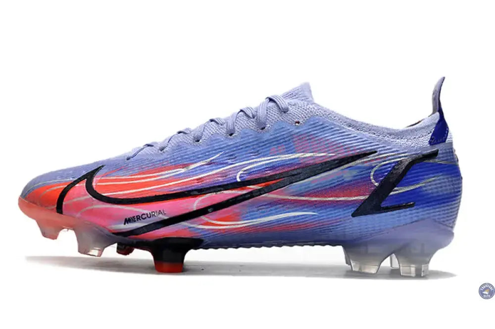 Image of MERCURIAL VAPOR 14 ELITE FG KM FLAMES - VIOLET/ARGENTÉ
