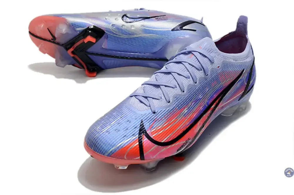 Image of MERCURIAL VAPOR 14 ELITE FG KM FLAMES - VIOLET/ARGENTÉ