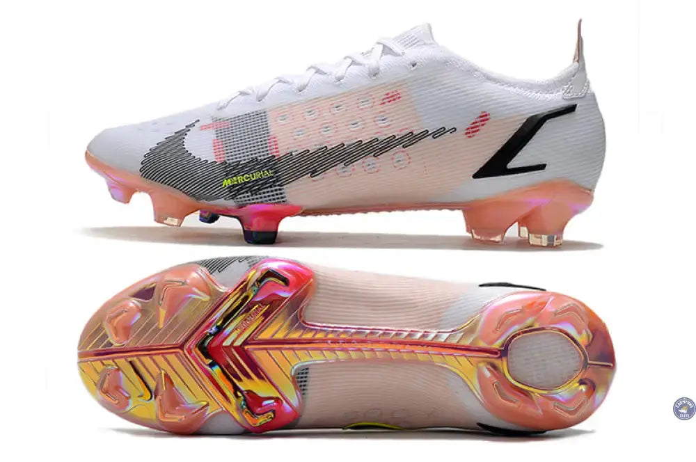 Image of MERCURIAL VAPOR 14 ELITE FG RAWDACIOUS - BLANC/ROUGE/ROSE