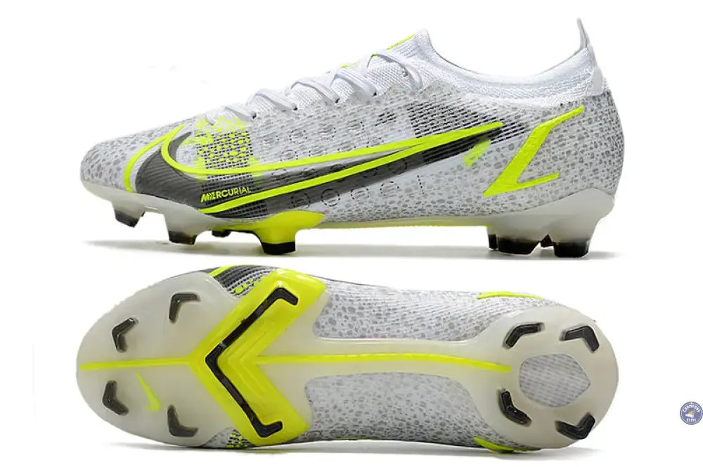 Mercurial Vapor 14 Elite FG ’White Volt’ - Blanc/Gris/Jaune Fluo