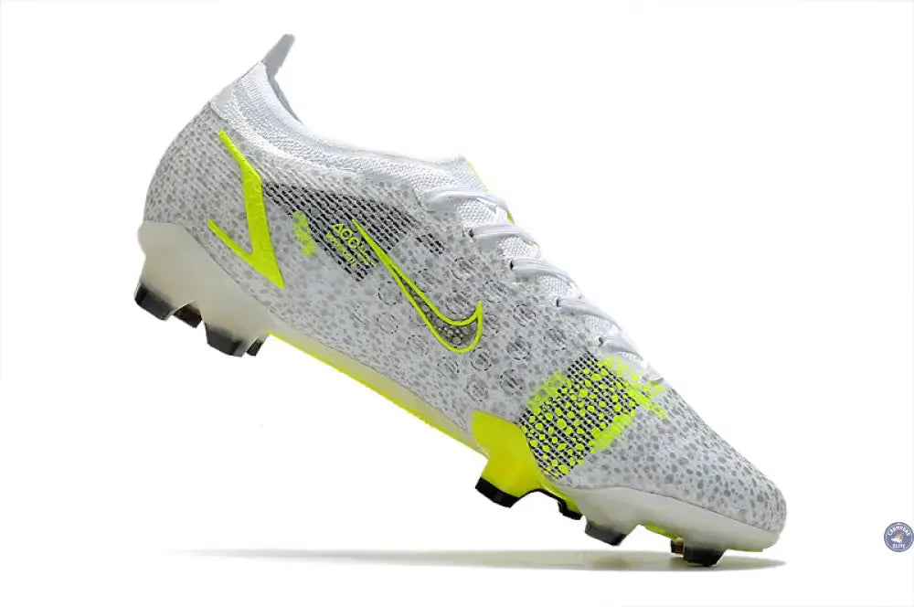 Image of Mercurial Vapor 14 Elite FG ’White Volt’ - Blanc/Gris/Jaune Fluo