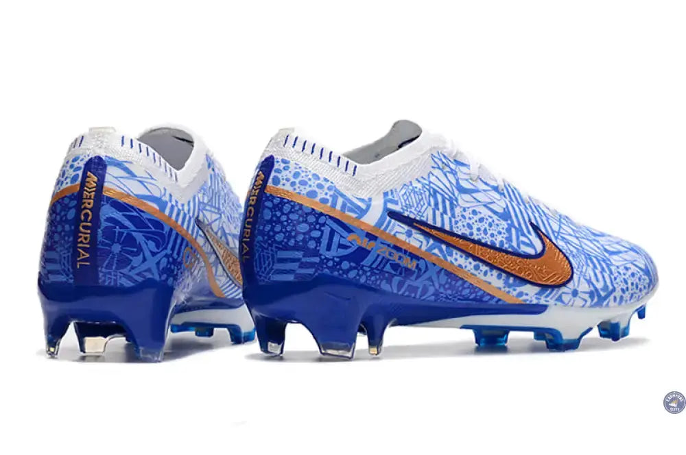 Image of Mercurial Vapor 15 Elite CR7 FG ’Azulejo’ Bleu/Doré