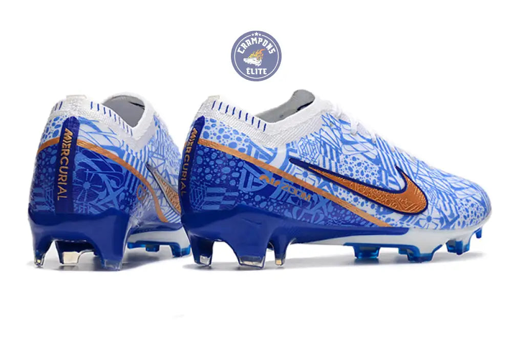 Image of Mercurial Vapor 15 Elite CR7 FG ’Azulejo’ Bleu/Doré