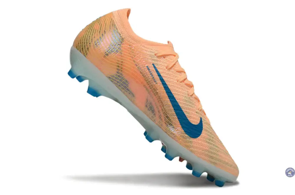 Image of MERCURIAL VAPOR 16 ELITE AG Kylian Mbappe - Orange/Bleu turquoise