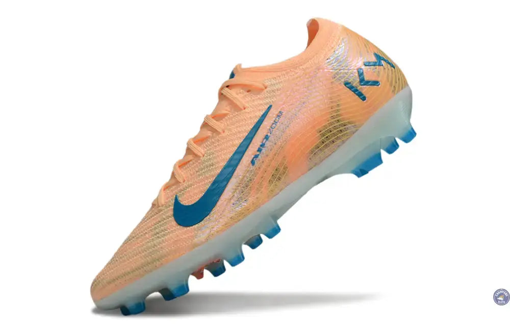 Image of MERCURIAL VAPOR 16 ELITE AG Kylian Mbappe - Orange/Bleu turquoise