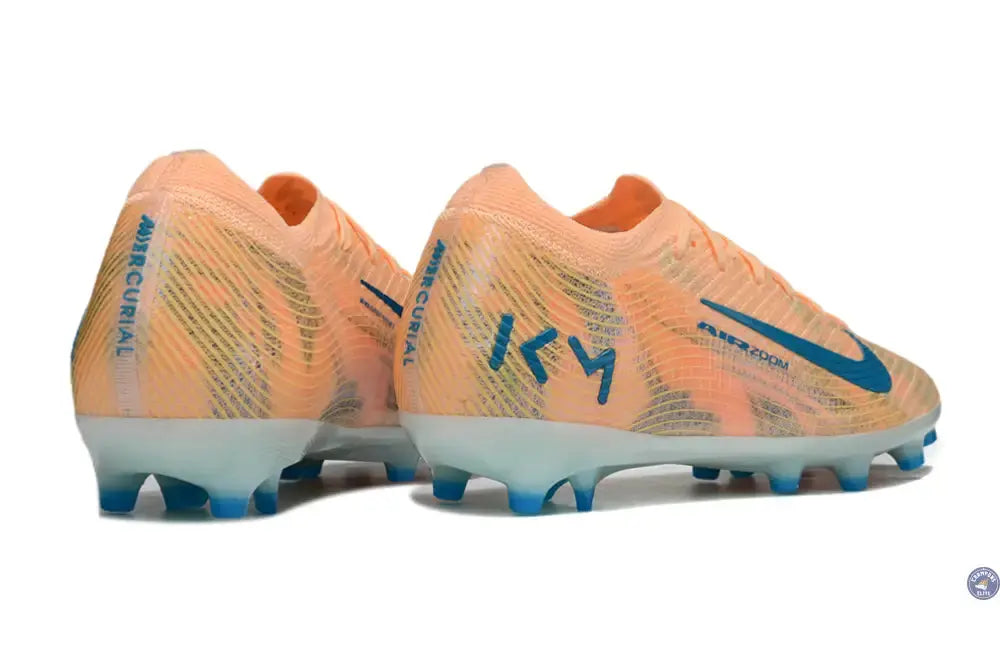 Image of MERCURIAL VAPOR 16 ELITE AG Kylian Mbappe - Orange/Bleu turquoise