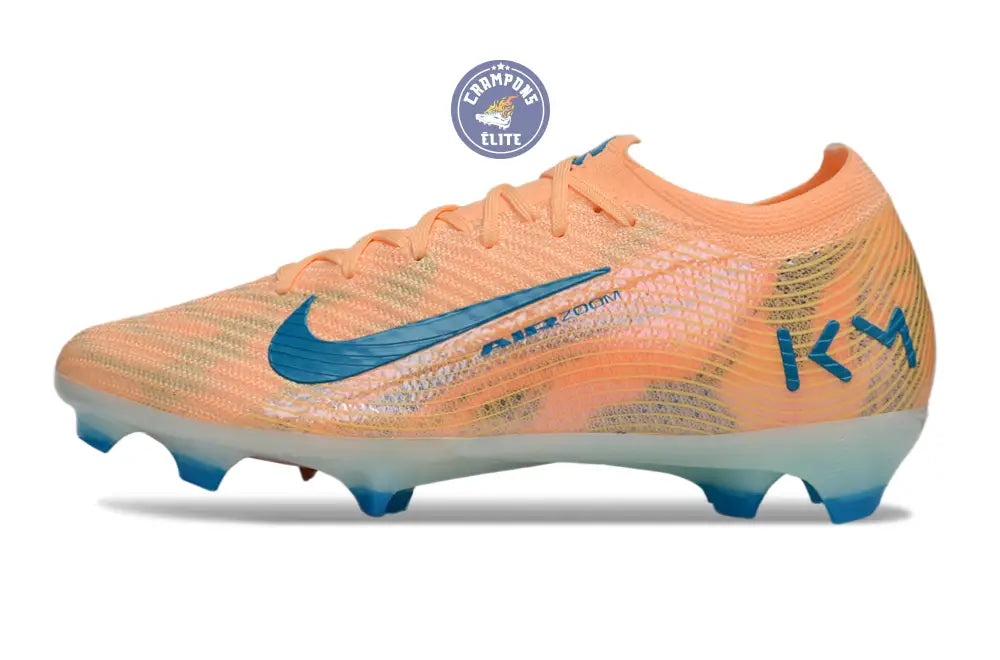 Image of MERCURIAL VAPOR 16 ELITE FG Kylian Mbappe - Orange/Bleu turquoise FG