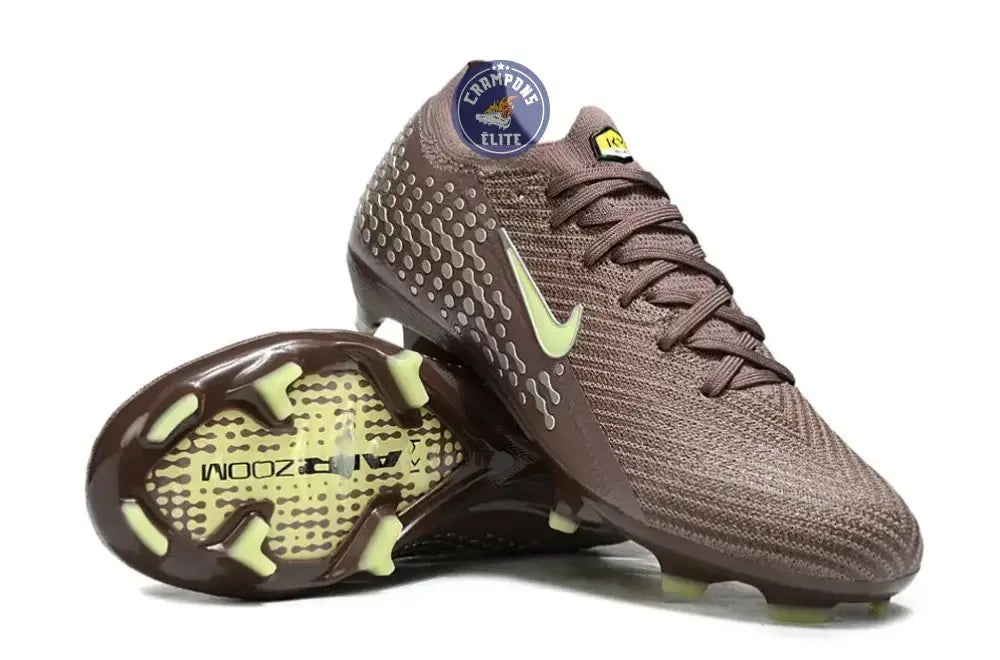 Image of MERCURIAL VAPOR 16 ELITE FG MBAPPE PERSONAL EDITION - MARRON/VERT/ARGENTÉ