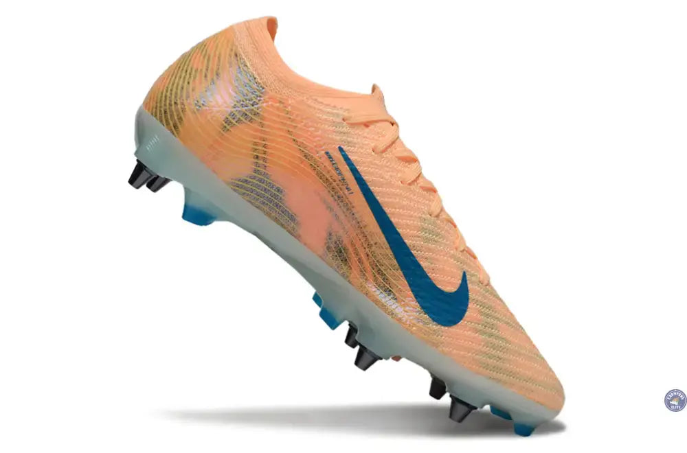 Image of MERCURIAL VAPOR 16 ELITE SG Kylian Mbappe - Orange/Bleu turquoise SG