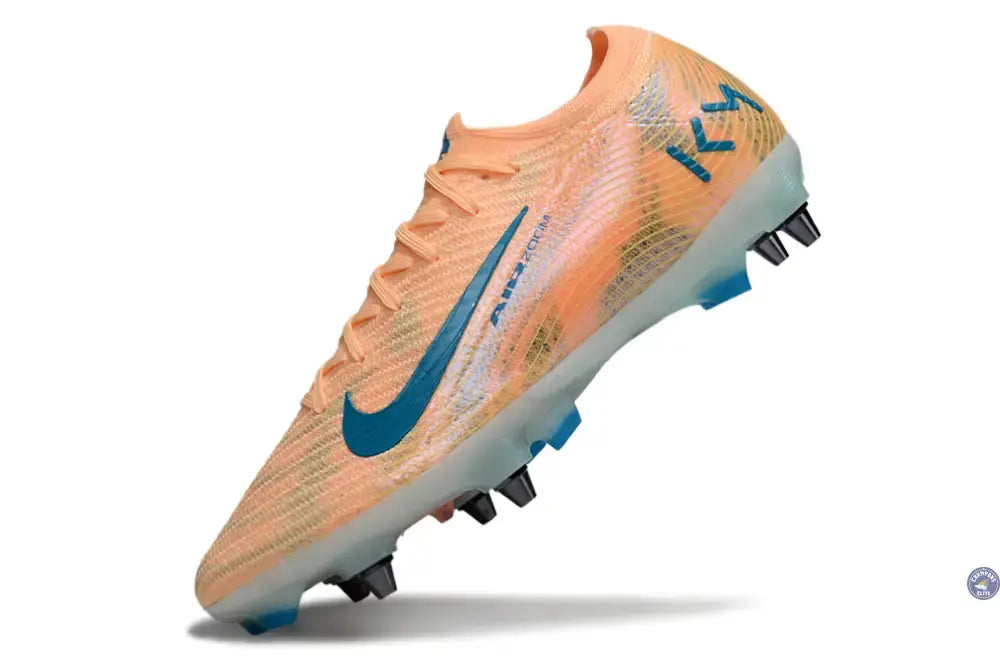 Image of MERCURIAL VAPOR 16 ELITE SG Kylian Mbappe - Orange/Bleu turquoise SG