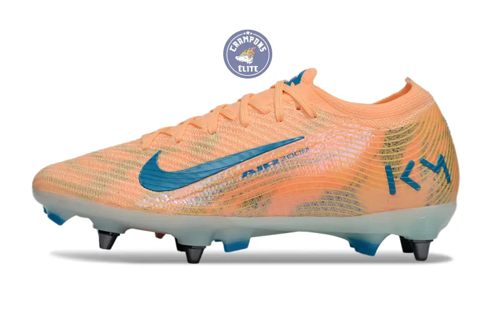 Image of MERCURIAL VAPOR 16 ELITE SG Kylian Mbappe - Orange/Bleu turquoise SG