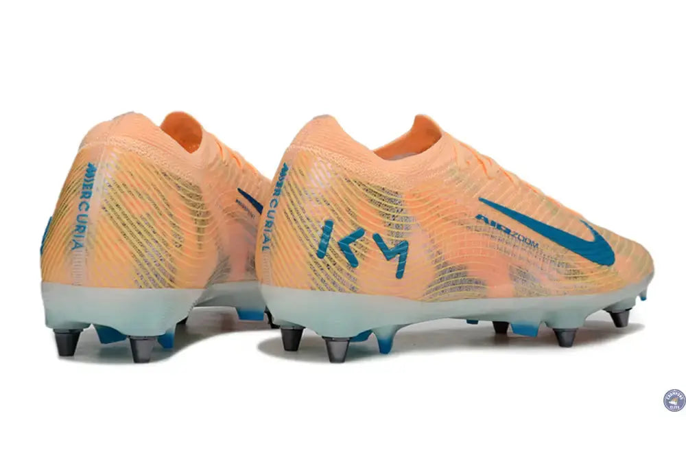 Image of MERCURIAL VAPOR 16 ELITE SG Kylian Mbappe - Orange/Bleu turquoise SG