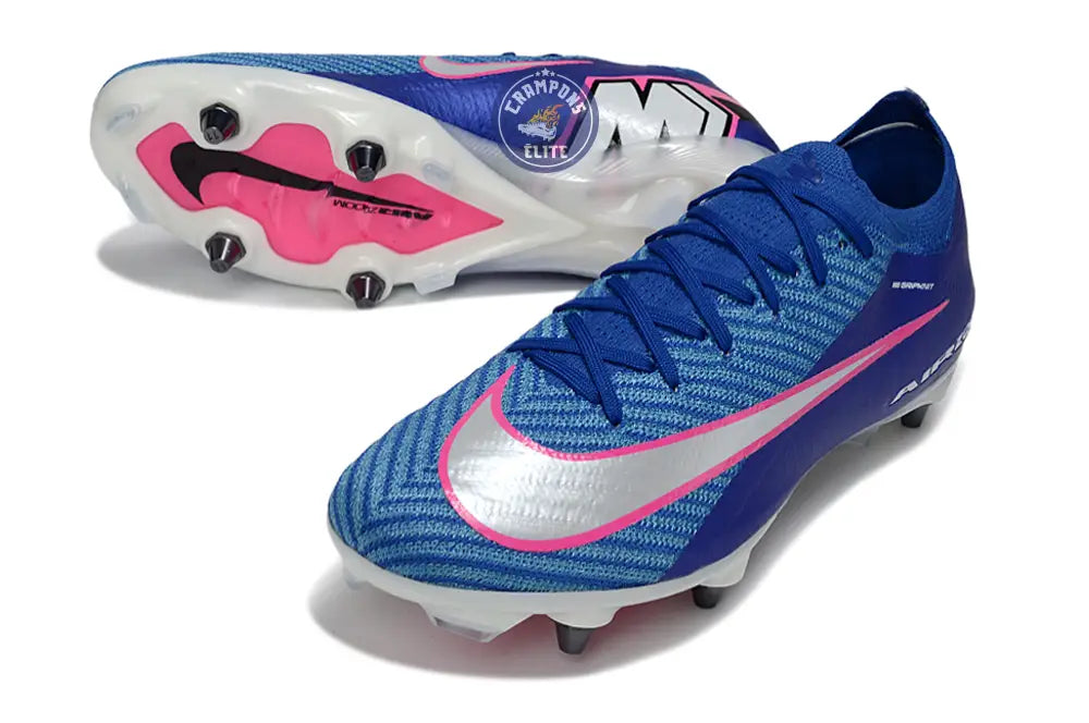 Nike Air Zoom Mercurial Vapor 16 SG - Bleu/Blanc/Rose