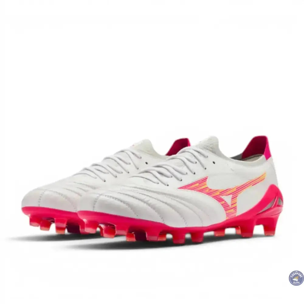 Image of Mizuno Morelia Neo 4 Beta Elite FG - Blanc/Rose Tetra/Violet Fuchsia