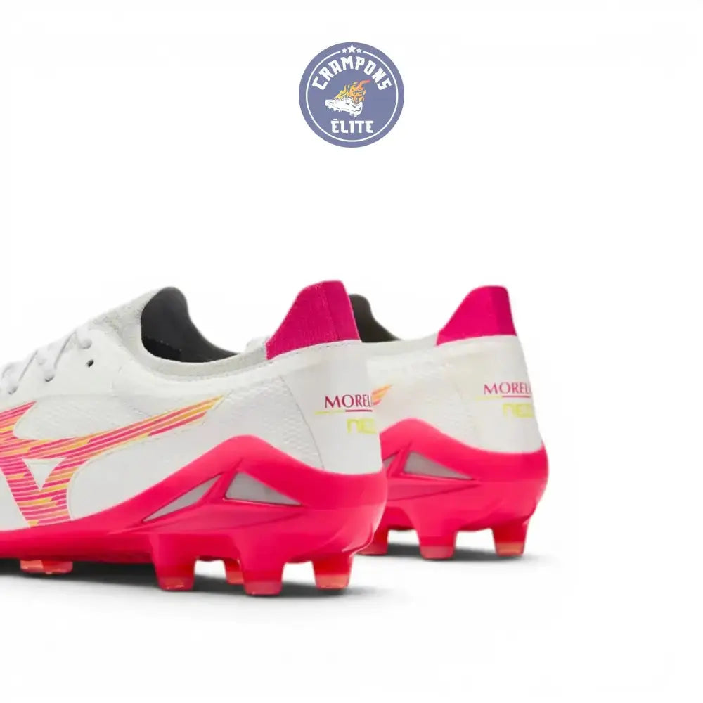 Image of Mizuno Morelia Neo 4 Beta Elite FG - Blanc/Rose Tetra/Violet Fuchsia