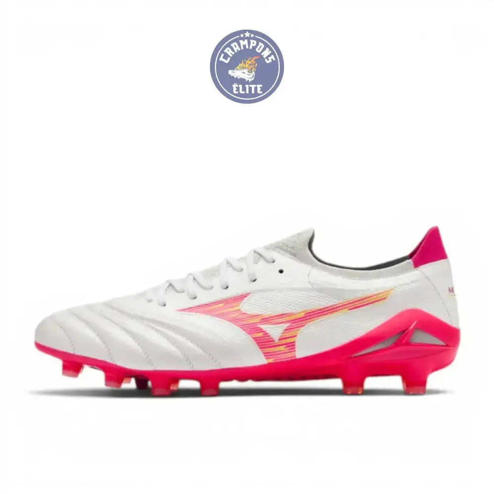 Image of Mizuno Morelia Neo 4 Beta Elite FG - Blanc/Rose Tetra/Violet Fuchsia
