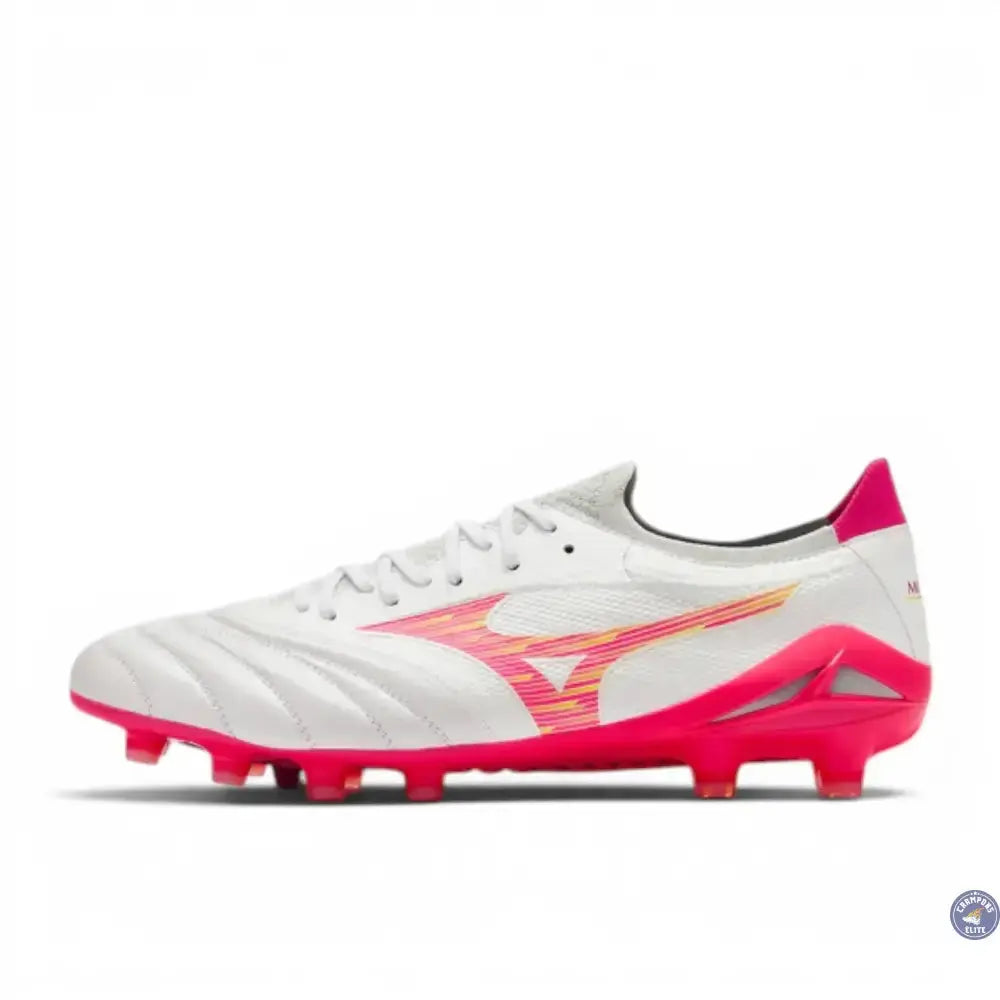 Image of Mizuno Morelia Neo 4 Beta Elite FG - Blanc/Rose Tetra/Violet Fuchsia