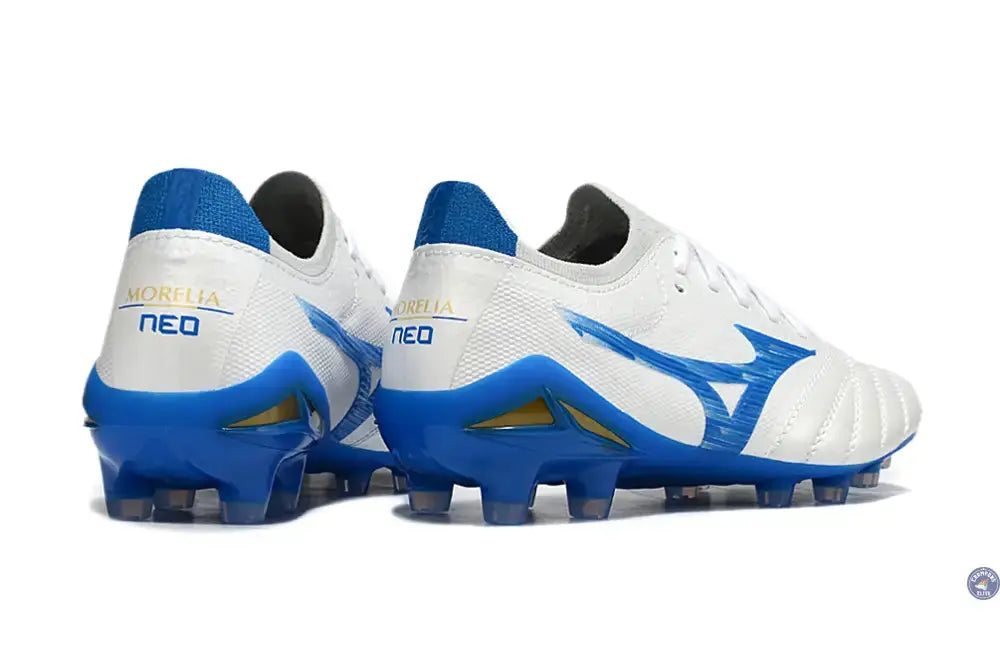 Morelia Neo 4 Beta Elite FG/AG Mugen - Blanc/Bleu