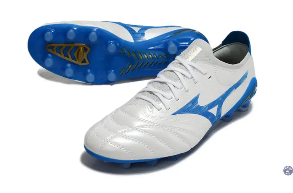 Morelia Neo 4 Beta Elite FG/AG Mugen - Blanc/Bleu