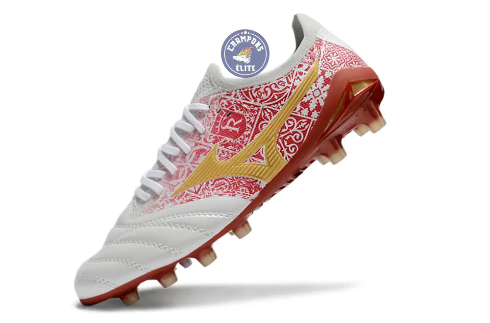 Image of Morelia Neo 4 Beta FG/AG Sergio Ramos 4 Vol. lll - Blanc/Doré/Rouge ÉDITION LIMITÉE