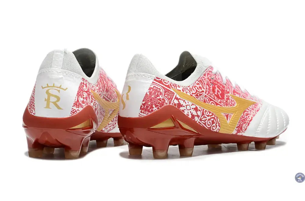 Image of Morelia Neo 4 Beta FG/AG Sergio Ramos 4 Vol. lll - Blanc/Doré/Rouge ÉDITION LIMITÉE
