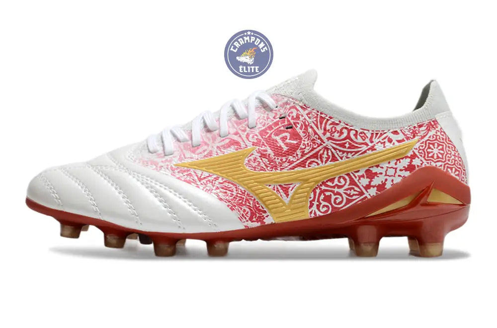 Image of Morelia Neo 4 Beta FG/AG Sergio Ramos 4 Vol. lll - Blanc/Doré/Rouge ÉDITION LIMITÉE