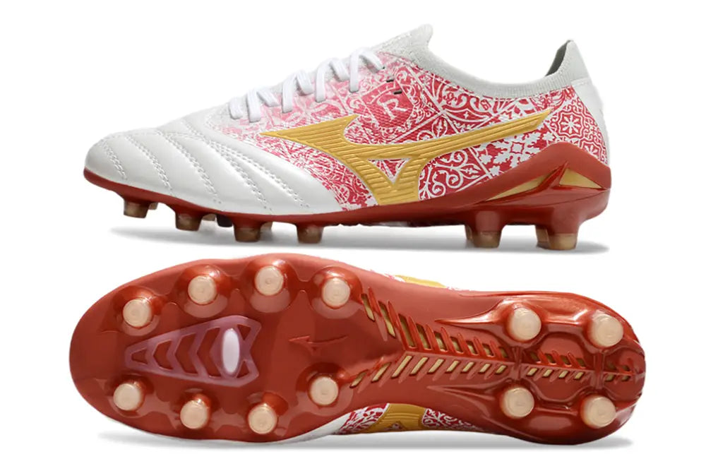 Morelia Neo 4 Beta FG/AG Sergio Ramos 4 Vol. lll - Blanc/Doré/Rouge ÉDITION LIMITÉE