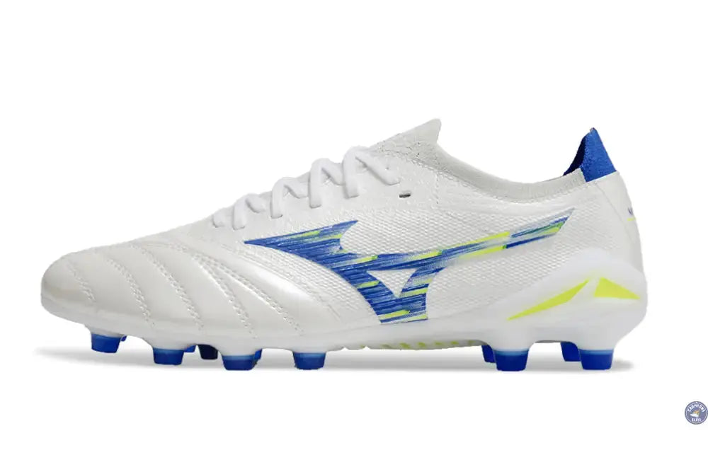 Image of Morelia Neo 4 Elite FG/AG - Blanc/Bleu/Jaune