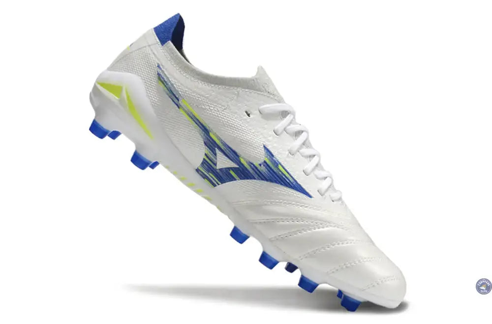 Morelia Neo 4 Elite FG/AG - Blanc/Bleu/Jaune