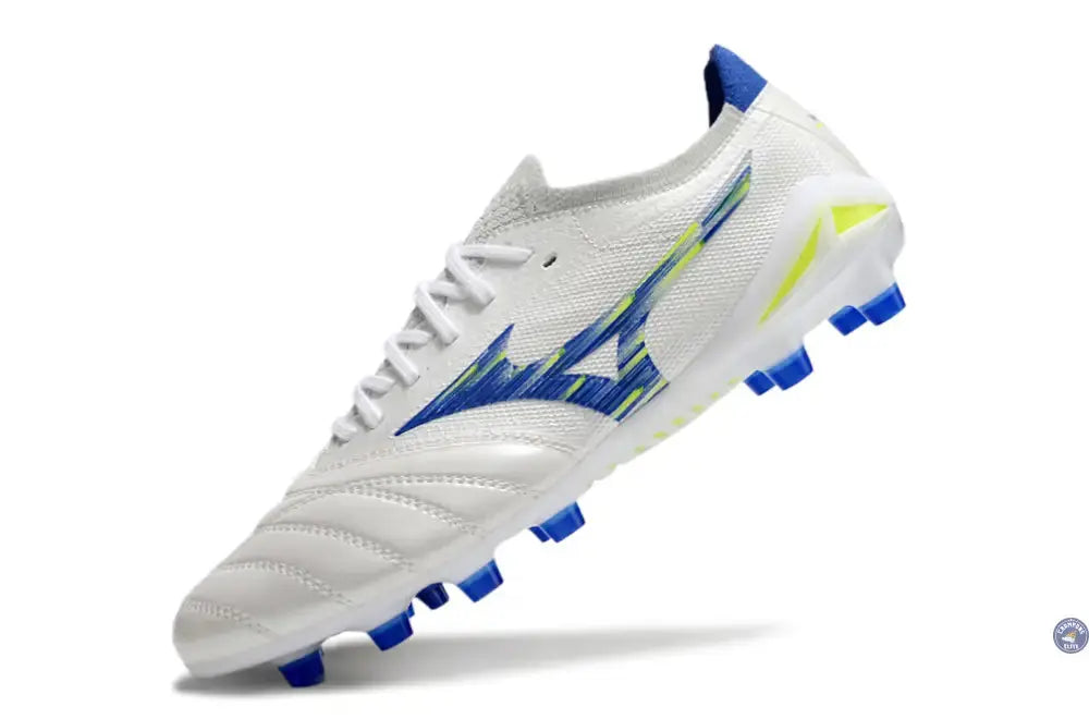 Morelia Neo 4 Elite FG/AG - Blanc/Bleu/Jaune