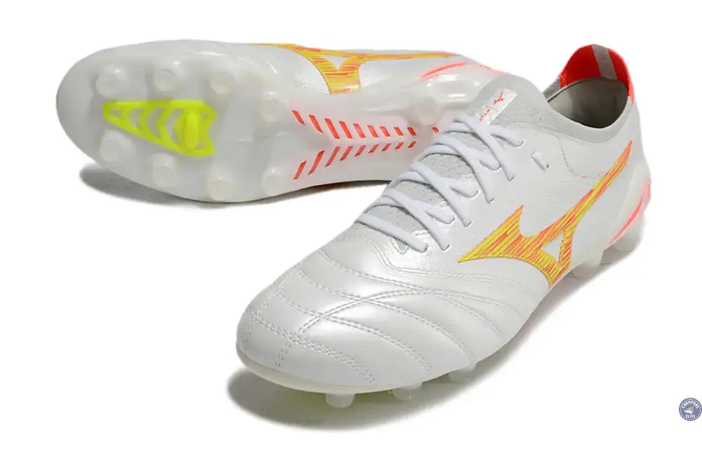 Image of Morelia Neo 4 Elite FG/AG - Blanc/Rouge/Jaune