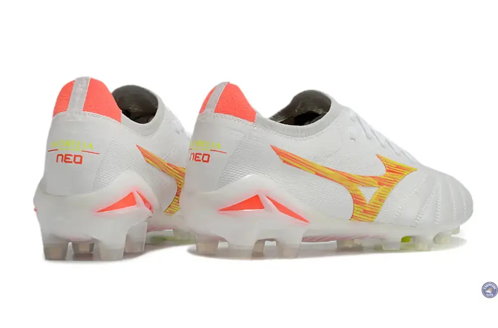 Image of Morelia Neo 4 Elite FG/AG - Blanc/Rouge/Jaune